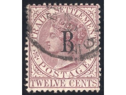 Britská pošta v Bangkoku 1884, Mi. 21, O 12 c