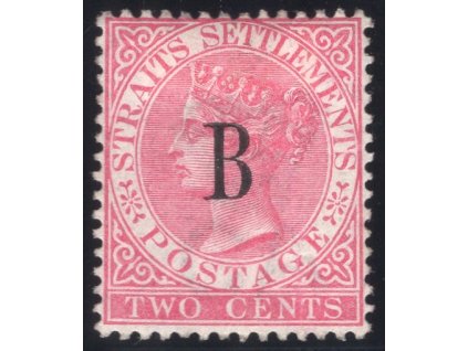Britská pošta v Bangkoku 1884, Mi. 18, (x) 2 c