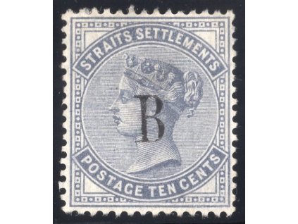 Britská pošta v Bangkoku 1883, Mi. 17, (x) 10 c