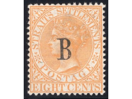 Britská pošta v Bangkoku 1883, Mi. 16, (x) 8 c