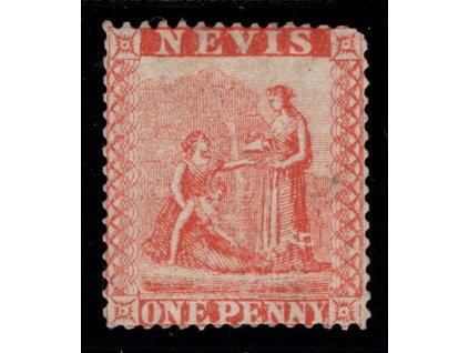 Nevis 1876, Mi. 8, x 1 d