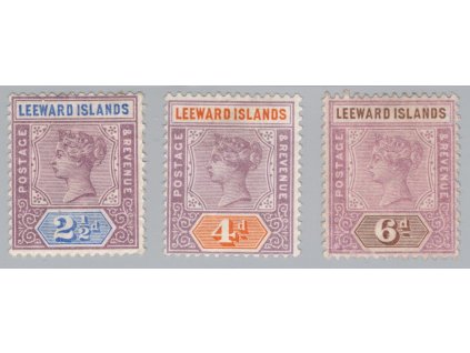 Závětrné ostrovy (Leeward Islands) 1890, Mi. 3-5, (x) 2,5 - 6 d