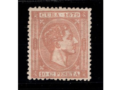 Kuba (Španělská) 1879, Mi. III (nevydaná), (x) 10 c