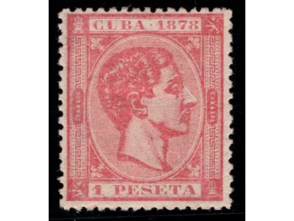Kuba (Španělská) 1878, Mi. 25, x 1 P, koncovka