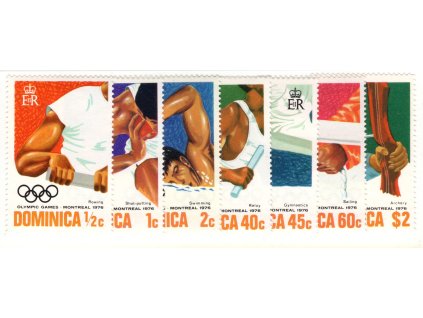 Dominika 1976, Mi. 488-94, xx Olympijské hry