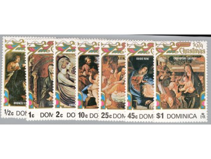Dominika 1974, Mi. 410-16, xx Vánoce
