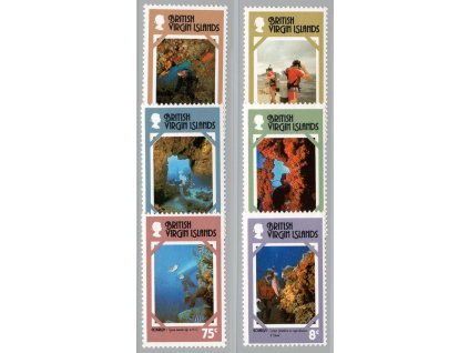Britské Panenské ostrovy 1978, Mi. 327-32, xx Potápění