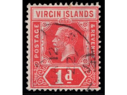 Britské Panenské ostrovy 1921, Mi. 47, O 1 d