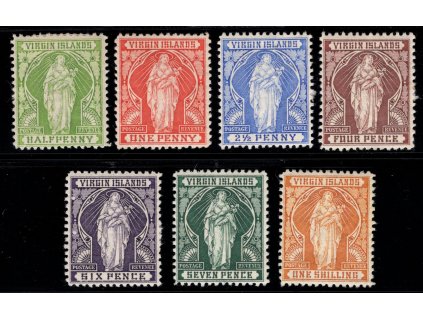 Britské Panenské ostrovy 1899, Mi. 18-24, x 0,5 d - 1 s, vl - sleva