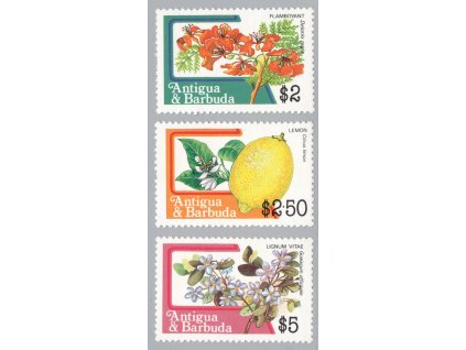 Antigua a Barbuda 1983, Mi. 733-5 C, xx 2 - 5 $ Plody, kz - sleva!
