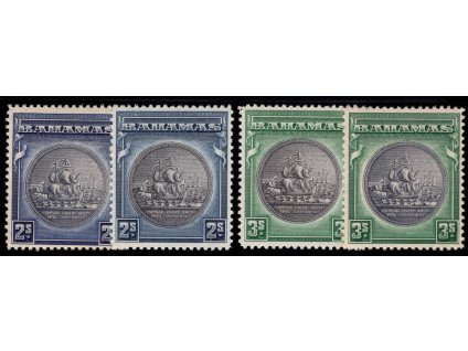 Bahamy 1931, Mi. 93-4 a+b, x, obě barvy