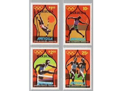 Barbuda 1980, Mi. 474-7, xx Olympijské hry