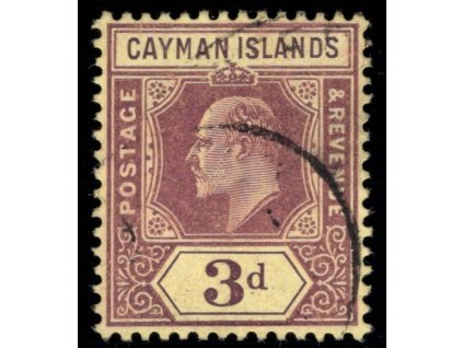 Kajmanské ostrovy 1907, Mi. 24, O 3 d