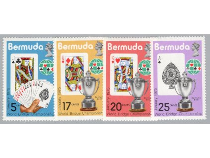Bermudy 1975, Mi. 301-4, xx Karty