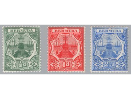 Bermudy 1908, Mi. 31-3, x Lodě
