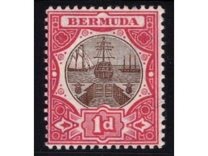 Bermudy 1906, Mi. 27, x 1 d, těžší x
