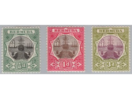 Bermudy 1902, Mi. 21-3, x Lodě