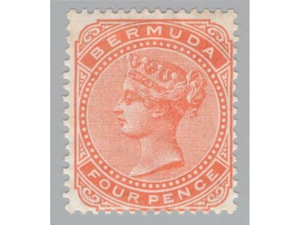 Bermudy 1880, Mi. 12, x 4 d, dv - sleva!