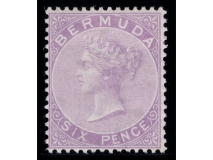 Bermudy 1865, Mi. 4 bA - purpur, x 6 d, z Havlasovy sbírky