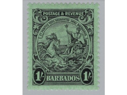 Barbados 1925, Mi. 143 C, xx 1 s, koncovka