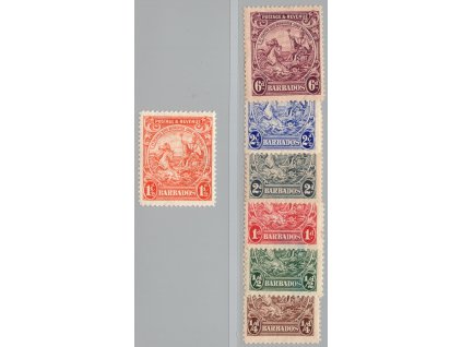 Barbados 1925, Mi. 137 A, x 1,5 d, ostatní zdarma!