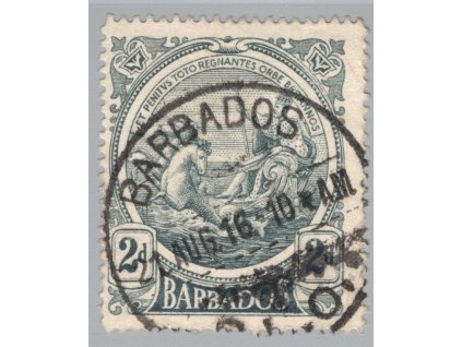 Barbados 1916, Mi. 99, O 2 d