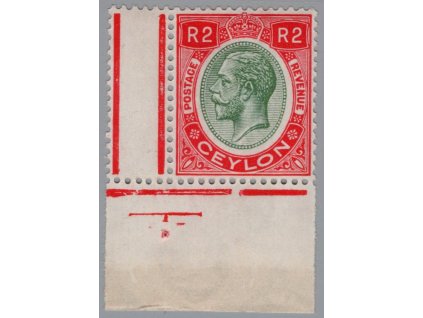Cejlon 1927, Mi. 208, x 2R Jiří V.