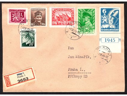 ČSR II 1945, ⌧︎ Košické vydání, R-Praha 1
