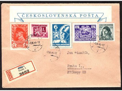 ČSR II 1945, ⌧︎ Košické vydání, R-Praha 1