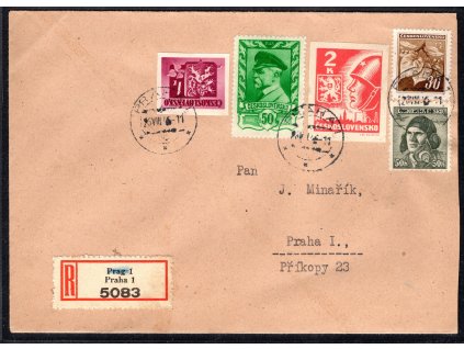 ČSR II 1945, ⌧︎ Košické vydání, R-Praha 1