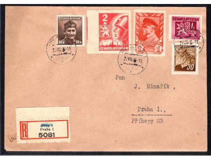 ČSR II 1945, ⌧︎ Košické vydání, R-Praha 1