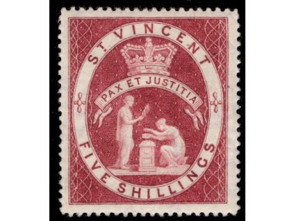 Svatý Vincent 1885, Mi. 36, x 5 s, koncovka, těžší x - sleva!