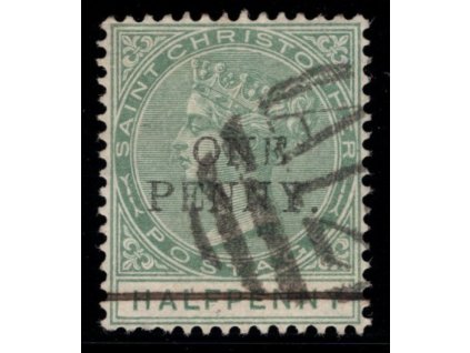 Svatý Kryštof 1886, Mi. 16, O 1 d / 1/2 d, KC SG 60 £