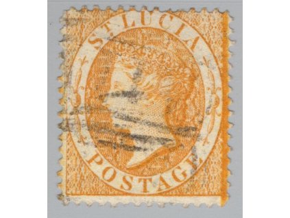Sv. Lucie 1864, Mi. 8 C, O 4 d, kz - sleva!