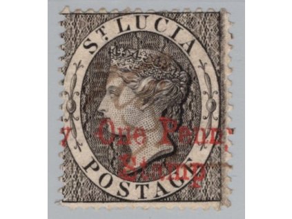 Sv. Lucie Kolky 1881, Mi. S5, O 1 d přetisk, fiskální znehodnocení