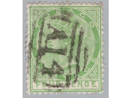 Tobago 1880, Mi. 9, O 4 d