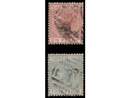 Turks a Caicos 1882, Mi. 25, O 2,5 d, + 4 d zdarma!
