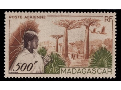 Madagaskar 1952, Mi. 421, xx Stromy
