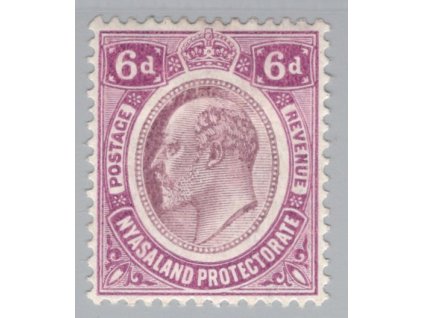 Ňasko (Nyasaland) 1908, Mi. 5, x 6 d, vl - sleva!