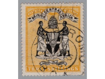 Britská střední Afrika 1895, Mi. 26, O 3sh