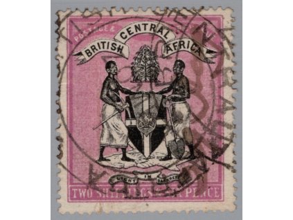 Britská střední Afrika 1895, Mi. 25, O 2,6sh