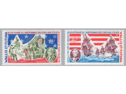 Wallis a Futuna 1976, Mi. 275-6, xx USA