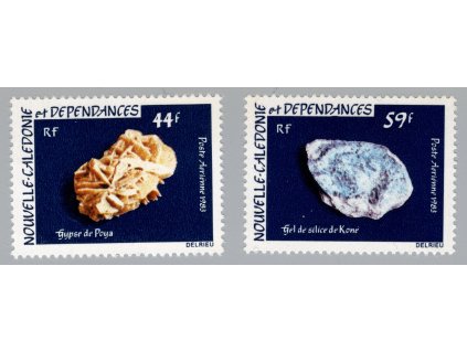 Nová Kaledonie 1983, Mi. 701-2, xx Minerály