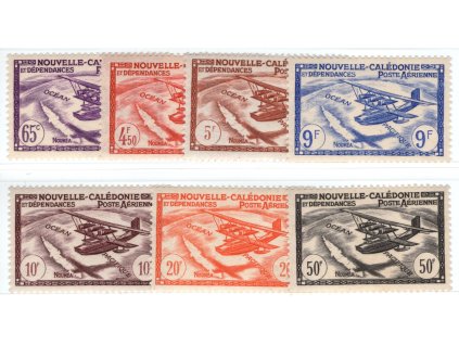 Nová Kaledonie 1942/3, Mi. 298-95, x Letecké