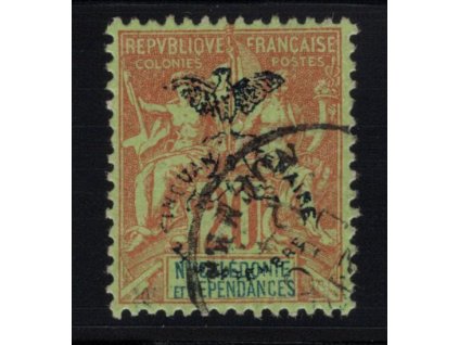 Nová Kaledonie 1903, Mi. 71, O 20 c
