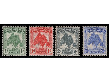 Gilbertovy ostrovy 1911, Mi. 8-11, x Stromy, vl - sleva!