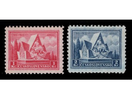 ČSR I 1935, Pof. 289-90, xx série Arras, dobře centrované