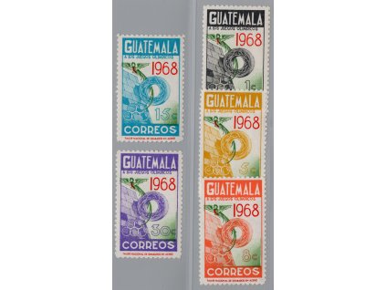 Guatemala 1969, Mi. 862-6, xx OH
