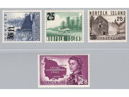 Norfolk 1960, Mi. 37-40, xx výplatní