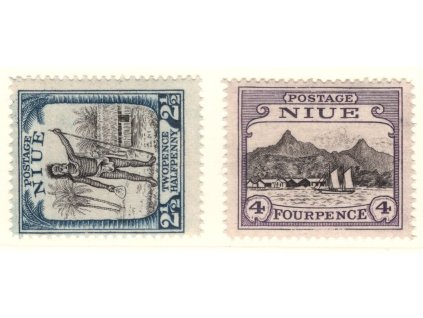 Niue 1927, Mi. 35-6, x/xx Folklór